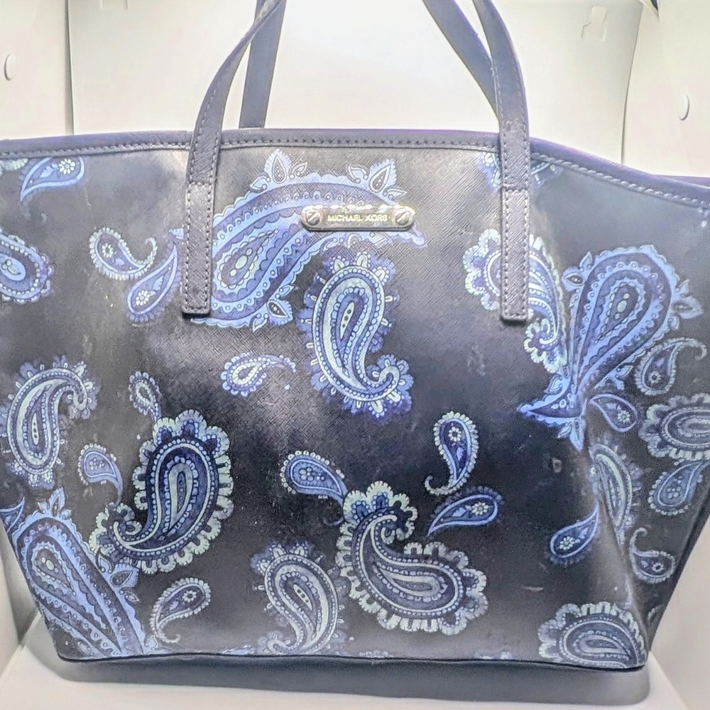Michael Kors Blue Paisley Women's Bag